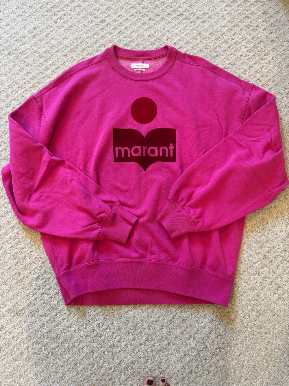 Isabel Marant Crewneck Sweatshirt in Bright Pink